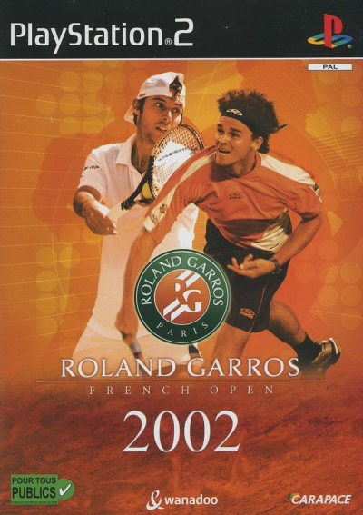 Pochette Roland Garros 2002 version PlayStation 2