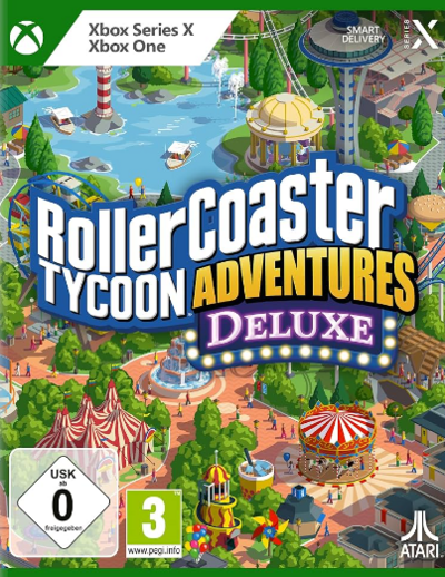Pochette RollerCoaster Tycoon Adventures version Xbox One