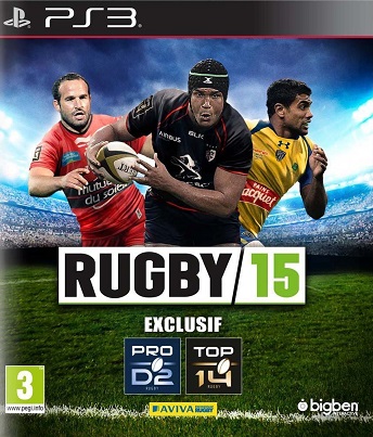 Pochette Rugby 15 version PlayStation 3