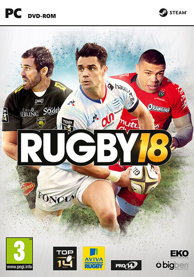 Pochette Rugby 18 version PC Windows