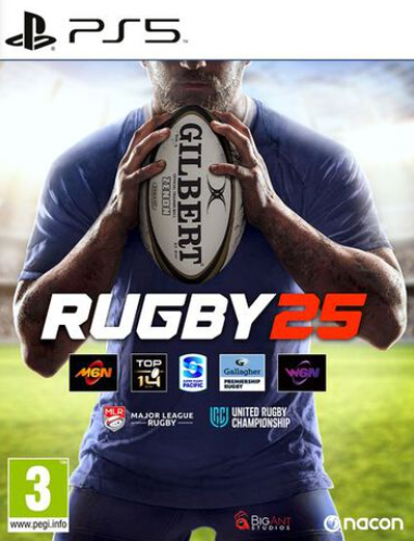 Pochette Rugby 25 version PlayStation 5
