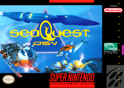 Pochette SeaQuest DSV version Super Nintendo