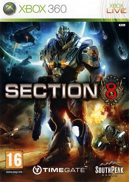 Pochette Section 8 version Xbox 360