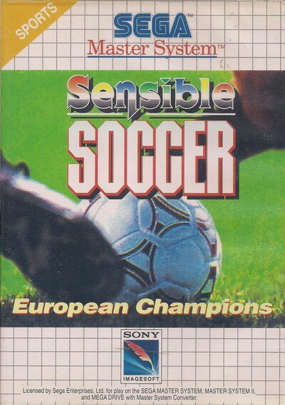 Pochette Sensible Soccer : European Champions version Master System