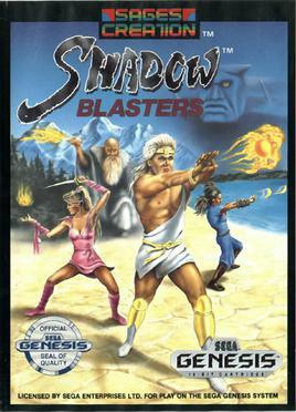 Pochette Shadow Blasters version Megadrive