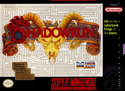 Pochette Shadowrun version Super Nintendo
