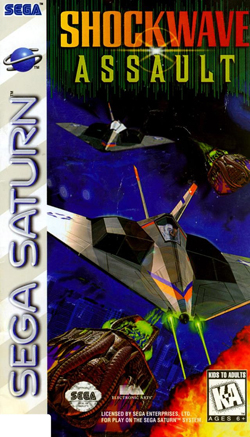 Pochette Shockwave Assault version Saturn