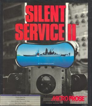 Pochette Silent Service II version PC MS-DOS