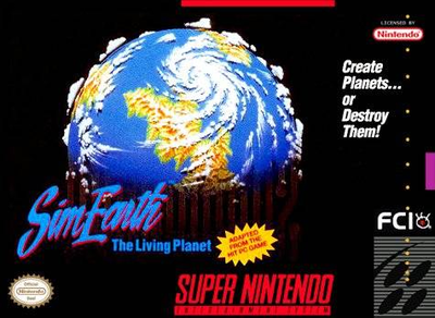 Pochette SimEarth version Wii