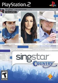 Pochette SingStar Country version PlayStation 2