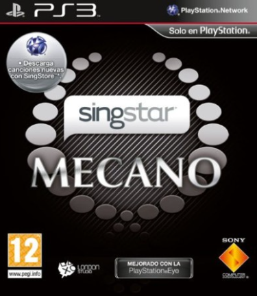 Pochette Singstar Mecano version PlayStation 3
