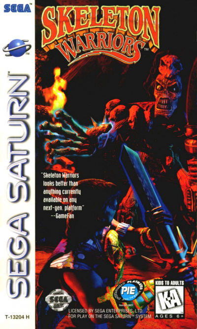 Pochette Skeleton Warriors version Saturn