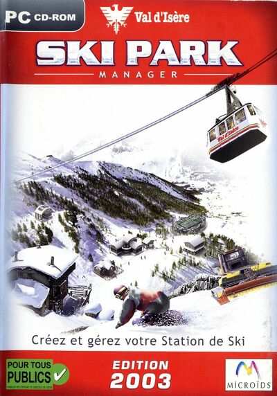 Pochette Ski Park Manager 2003 version PC Windows