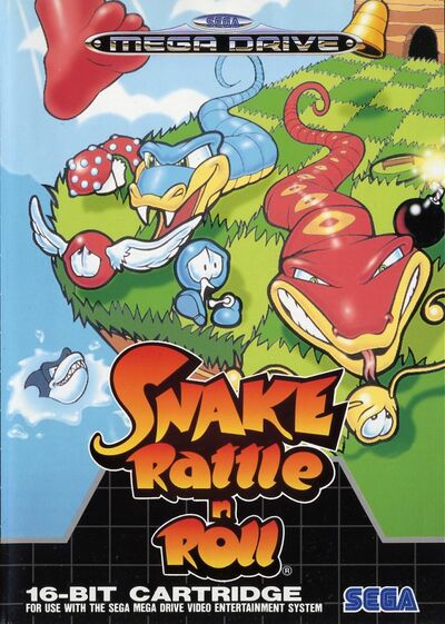 Pochette Snake Rattle 'n Roll version Megadrive