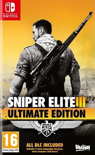Pochette Sniper Elite III version Switch