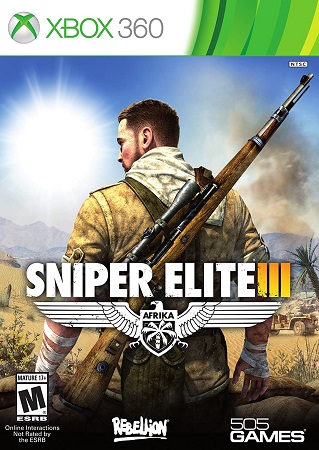 Pochette Sniper Elite III version Xbox 360