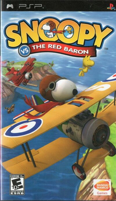 Pochette Snoopy vs The Red Baron version PSP