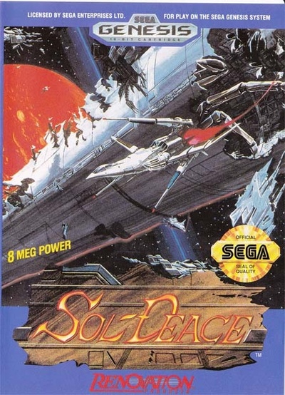 Pochette Sol-Feace version Megadrive