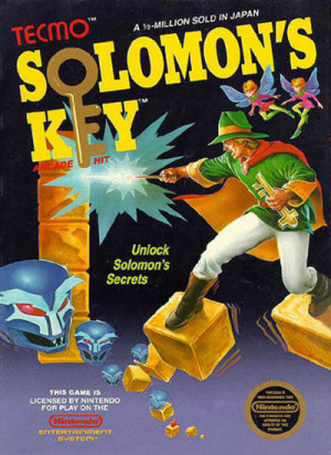 Pochette Solomon's Key version NES