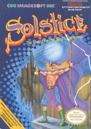 Pochette Solstice : The Quest for the Staff of Demnos version NES