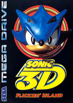 Pochette Sonic 3D Flickies' Island version Megadrive