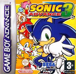 Pochette Sonic Advance 3 version GameBoy Advance