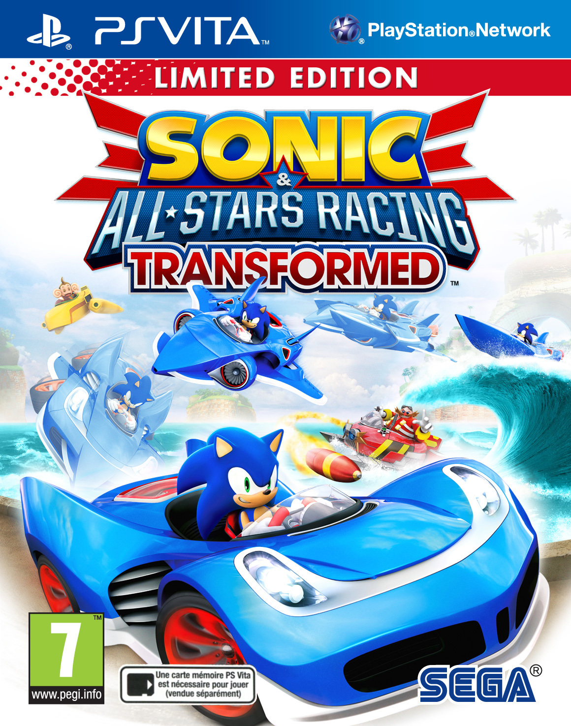 Pochette Sonic & All Stars Racing Transformed version PSVita