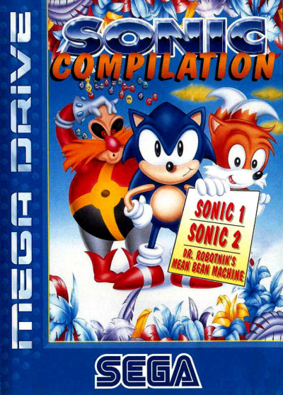 Pochette Sonic Compilation version Megadrive