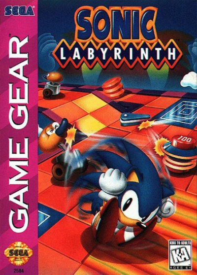 Pochette Sonic Labyrinth version GameGear