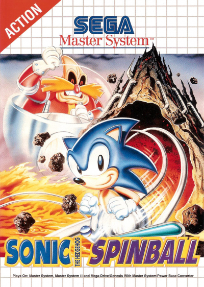 Pochette Sonic Spinball version Master System