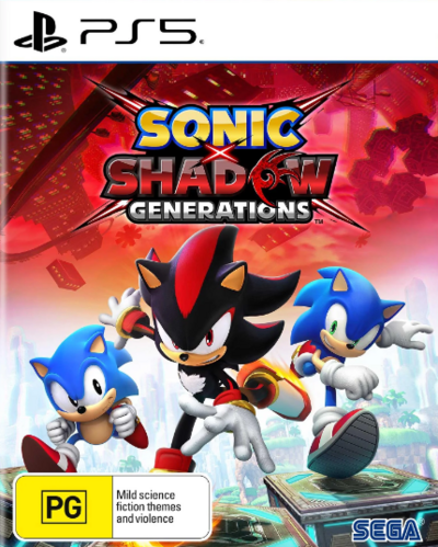 Pochette Sonic X Shadow Generations version PlayStation 5