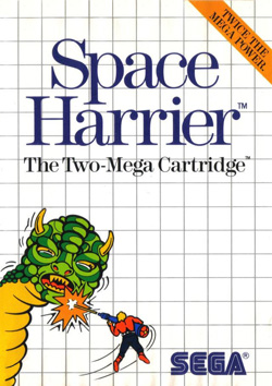 Pochette Space Harrier version Master System