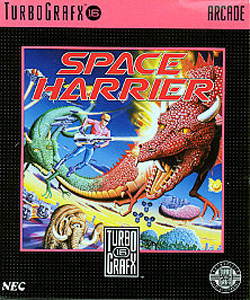 Pochette Space Harrier version PC-Engine