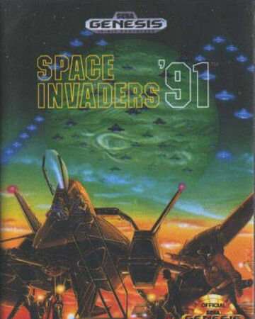 Pochette Space Invaders '91 version Megadrive