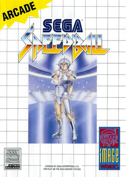 Pochette Speedball version Master System