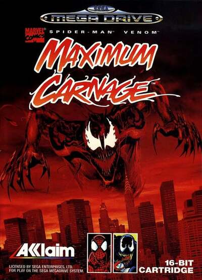 Pochette Spider-Man Venom : Maximum Carnage version Megadrive
