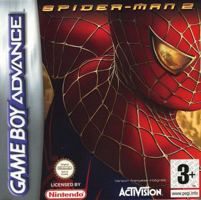Pochette Spider-Man 2 version GameBoy Advance