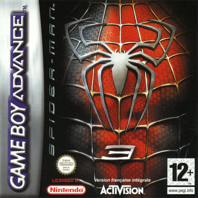 Pochette Spider-Man 3 version GameBoy Advance