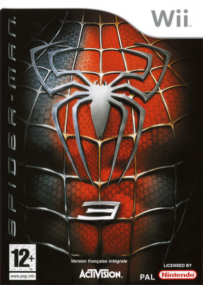 Pochette Spider-Man 3 version Wii