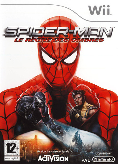 Pochette Spider-Man : le règne des ombres version Wii
