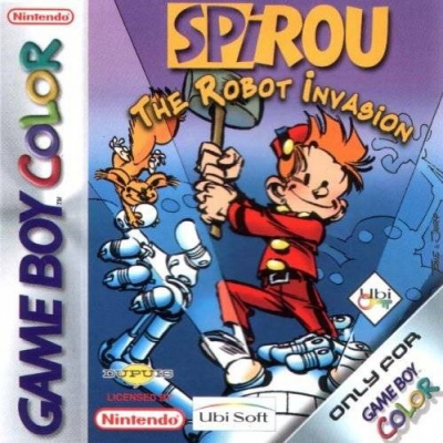 Pochette Spirou : La Panique Mécanique version GameBoy/Color