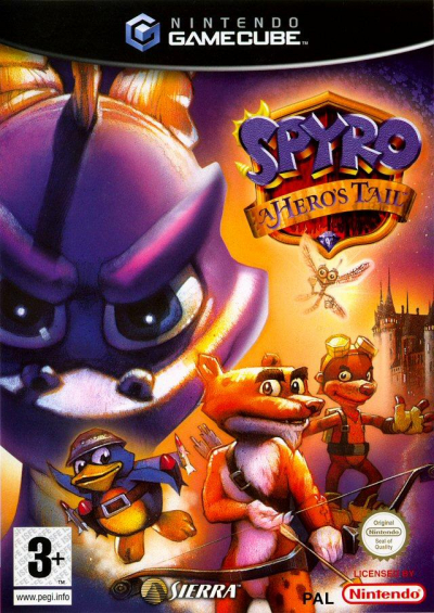 Pochette Spyro : A Hero’s Tail version GameCube