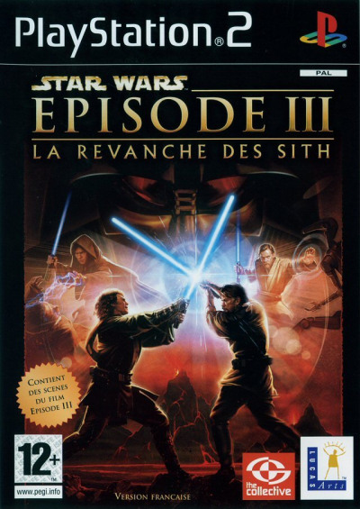 Pochette Star Wars Episode III : La revanche des Sith version PlayStation 2