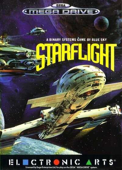 Pochette Starflight version Megadrive
