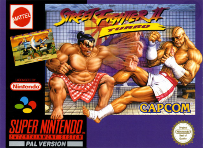 Pochette Street Fighter II' Turbo Hyper Fighting version Super Nintendo