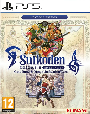 Pochette Suikoden I & II HD Remaster version PlayStation 5