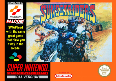 Pochette Sunset Riders version Super Nintendo