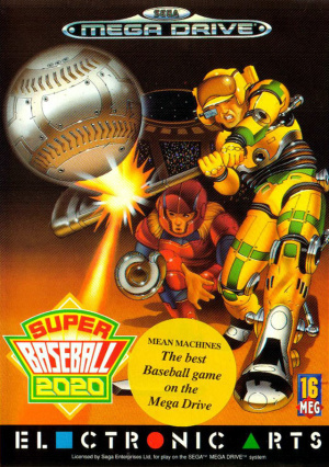 Pochette Super Baseball 2020 version Megadrive