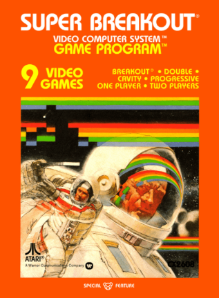Pochette Super Breakout version Atari 2600