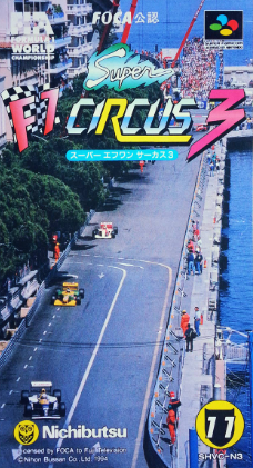 Pochette Super F1 Circus 3 version Super Nintendo